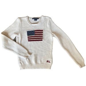 Vintage Ralph Lauren Sport American Flag Sweater